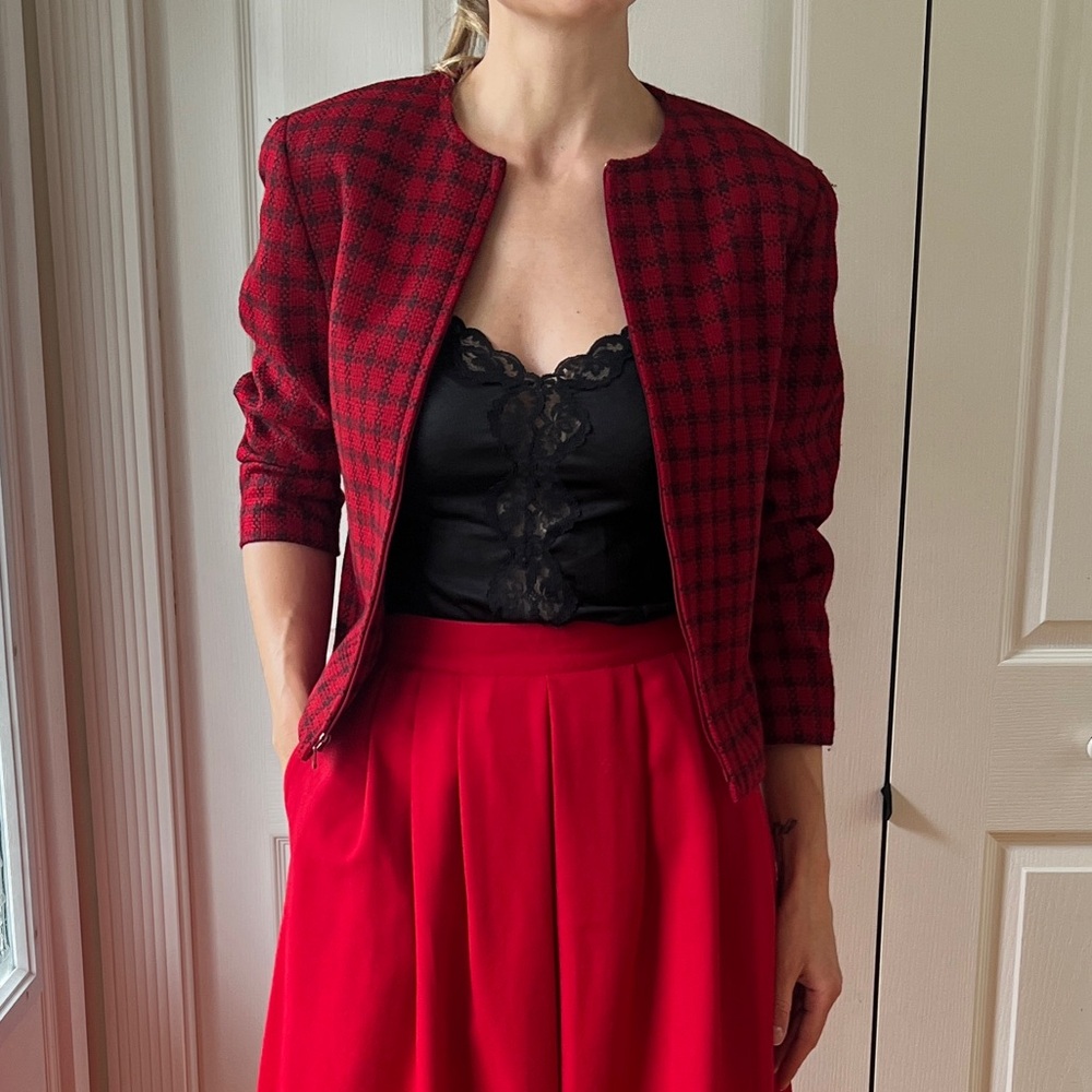 1980/1990’s Jones Wear Petite Plaid Blazer